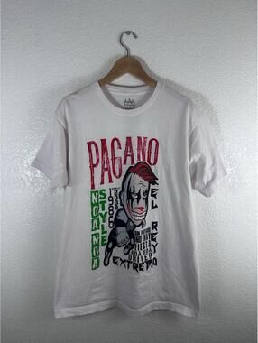 AAA Lucha Libre Pagano Psycho Clown Style T Shirt Mens Large Mexico